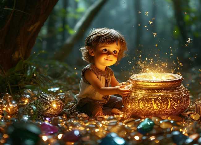 儿童故事聚宝盆的故事、幼儿故事聚宝盆