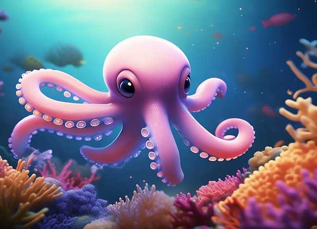 章鱼幼儿故事；章鱼幼儿故事图片