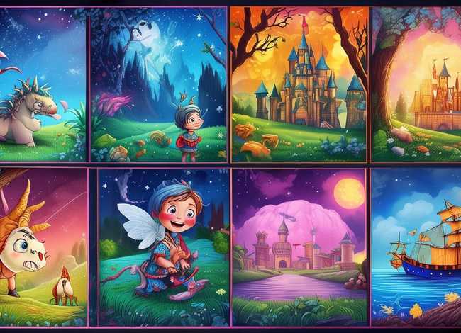 儿童故事绘本连环画；绘本故事连环画6幅