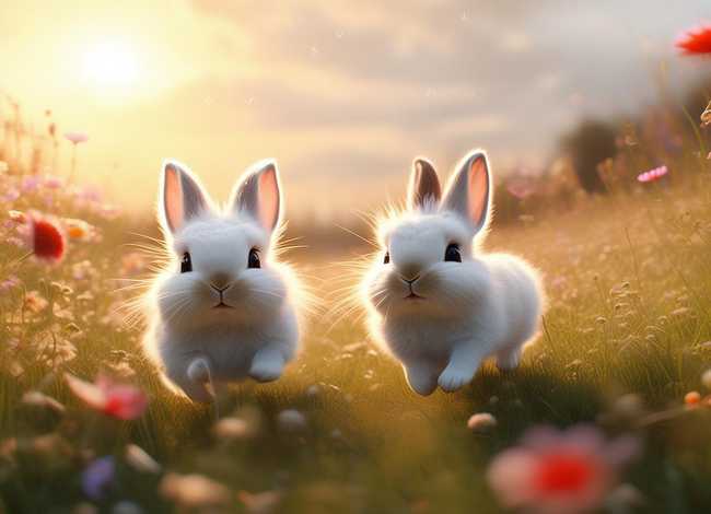 关于两只小兔子的故事（关于两只小兔子的故事视频）
