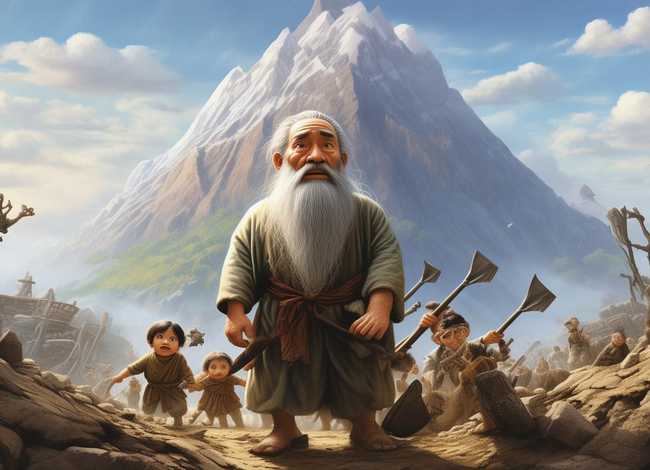 儿童故事愚公移山成语故事 - 成语小故事愚公移山