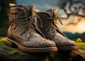 鞋子的故事绘画，鞋子的故事绘画图片