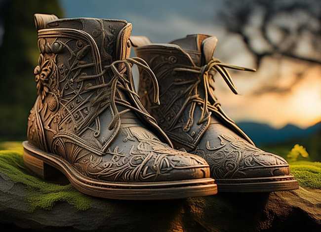 鞋子的故事绘画，鞋子的故事绘画图片