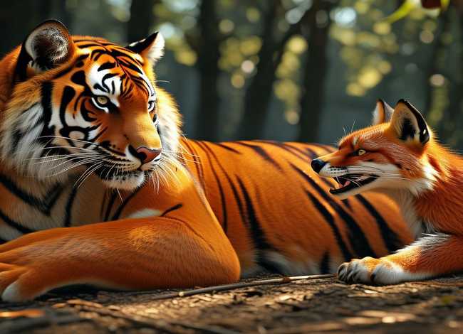 狐假虎威寓言儿童故事视频、寓言故事狐假虎威故事视频