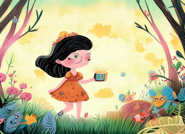 小女孩连环画 - 小女孩连环画图片