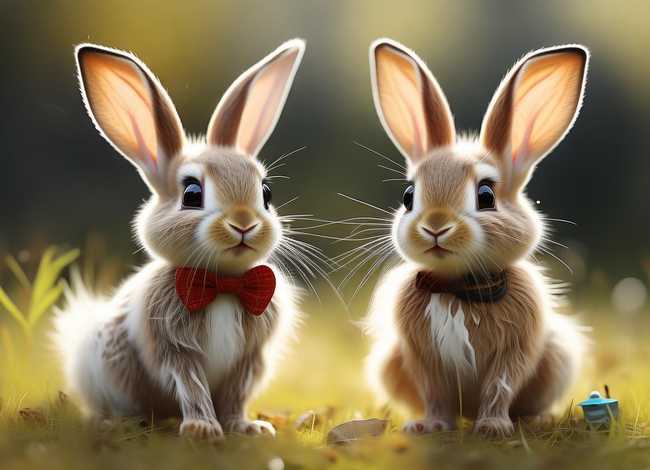 两只小兔子不同的地方 两只小兔子不同的地方叫什么