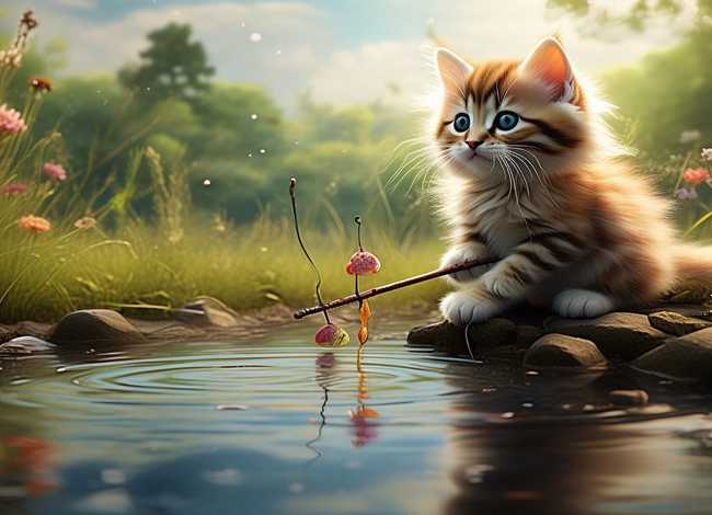 小猫钓鱼的故事完整版视频，小猫钓鱼的故事完整版视频下载