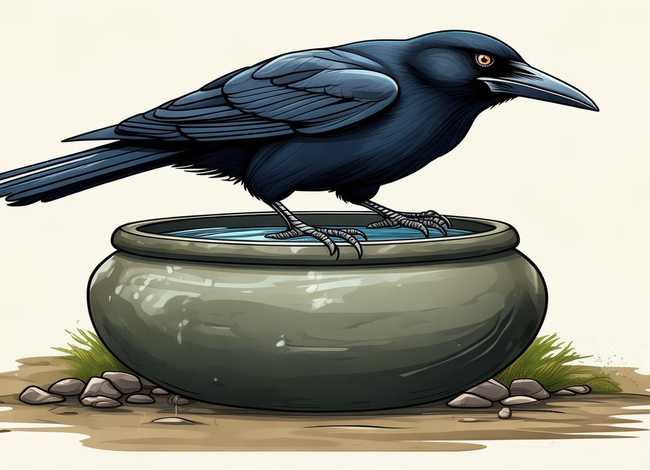 乌鸦喝水故事绘本图片完整版 乌鸦喝水故事绘本图片完整版下载