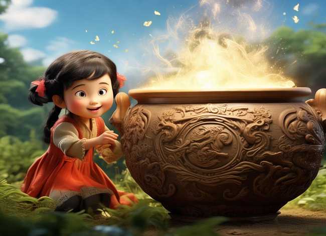 《聚宝盆》故事绘本（《聚宝盆》故事绘本图片）