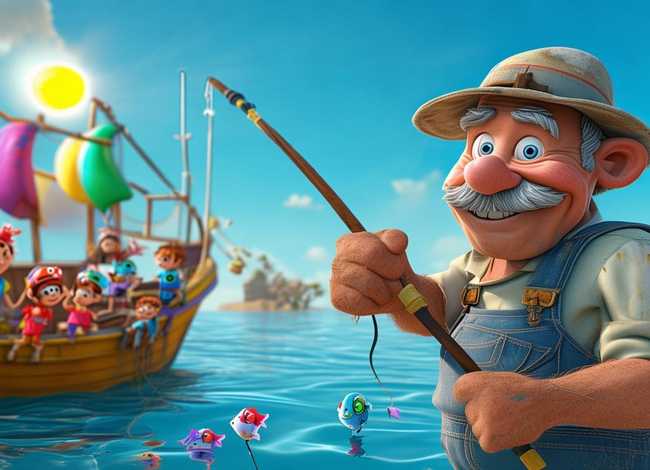 儿童动画片渔夫的故事 - 动画片渔夫的故事视频