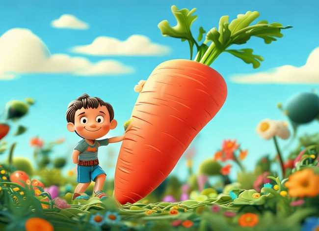 儿童故事拔萝卜视频（拔萝卜故事儿歌视频讲故事）