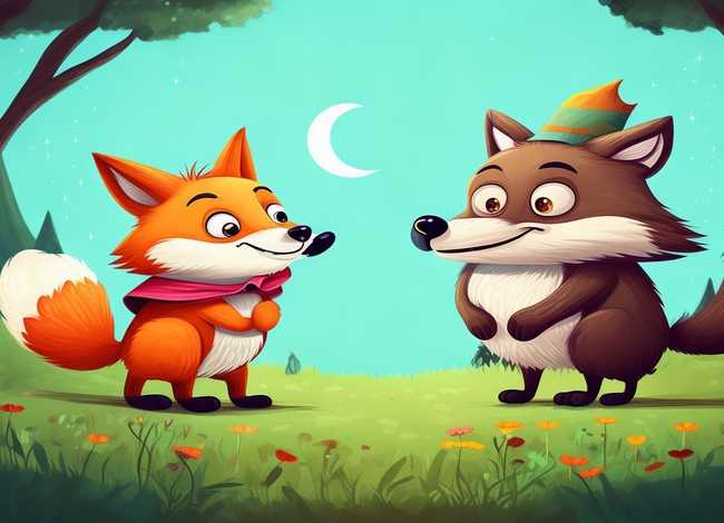 少儿故事狼和狐狸，少儿故事狼和狐狸图片