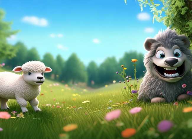 大灰狼和小羊的故事儿童视频大全，大灰狼与小羊的故事视频