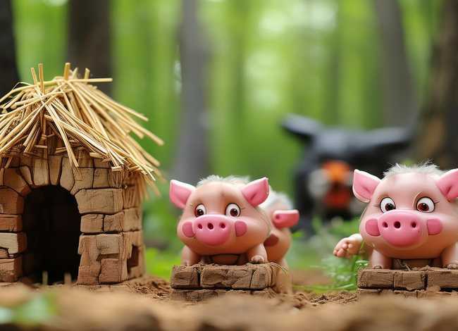 少儿英语故事三只小猪，少儿英语故事三只小猪怎么写