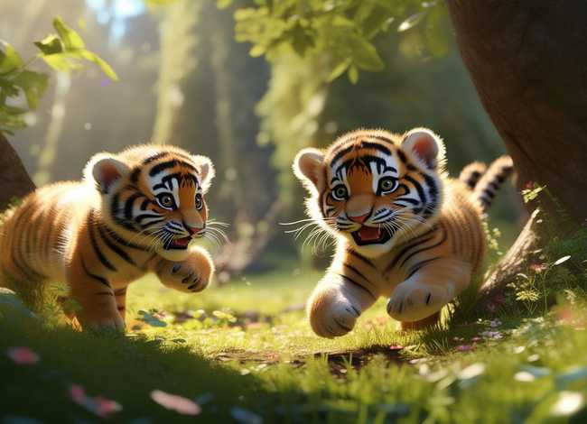 儿童两只老虎的故事简短，幼儿两只老虎的故事
