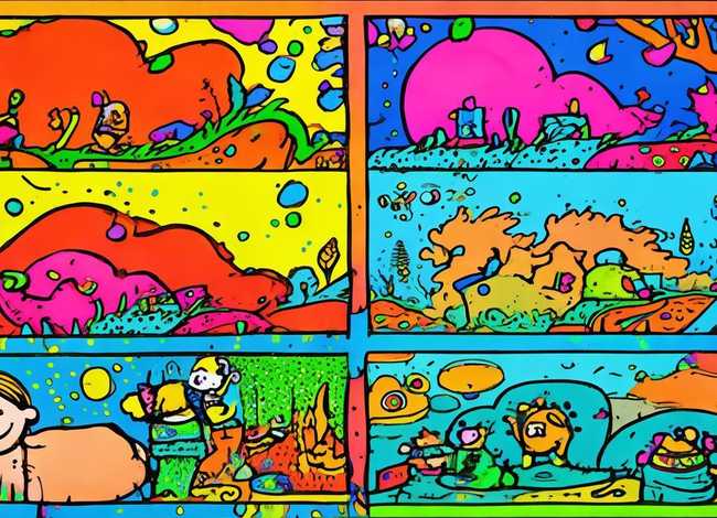 儿童连环画简单又好看，儿童连环画简单又好看的画