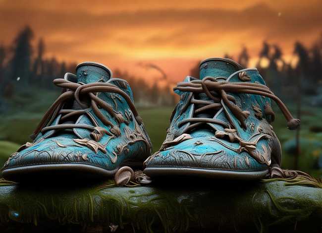 鞋子的故事绘画，鞋子的故事绘画图片