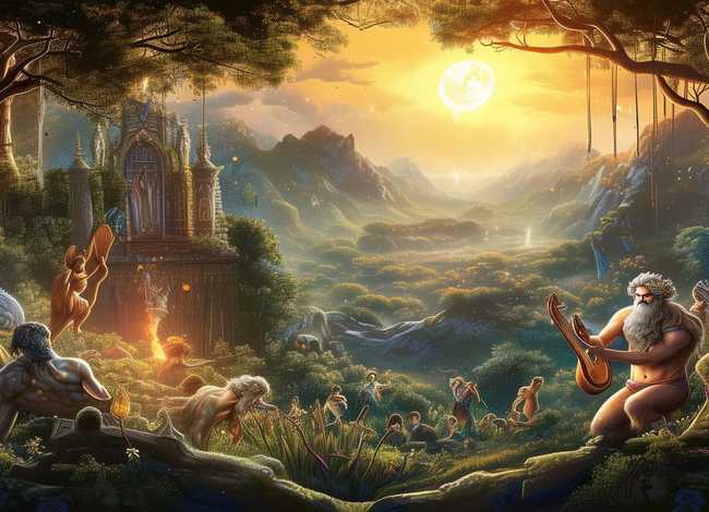 神话故事绘画图片（神话故事绘画图片大全）