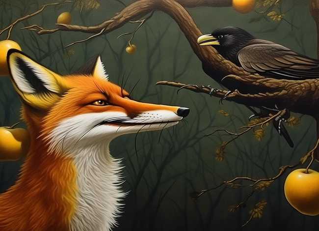 乌鸦和狐狸的故事完整版（乌鸦和狐狸的故事完整版文案）