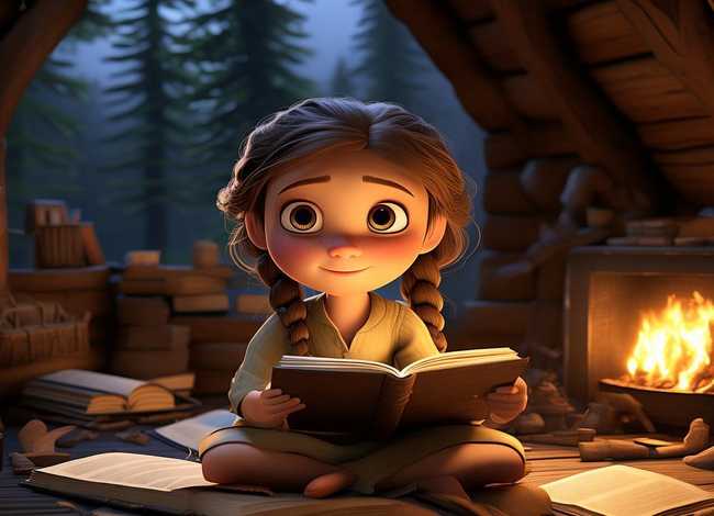 山区故事儿童读物、一位山区女孩的读书故事