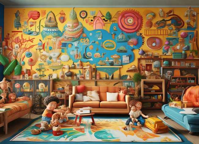 儿童家风家训简笔画；家风家训儿童画简笔画绘画