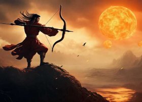 故事《后羿射日》、中国神话故事《后羿射日》