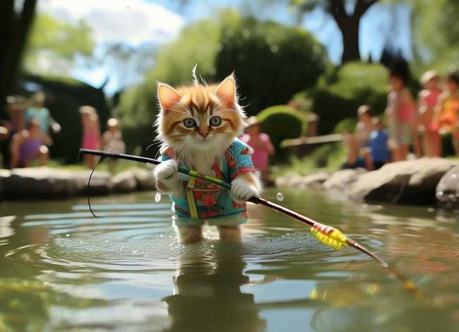 小猫钓鱼的故事真人视频，小猫钓鱼的故事真人视频在线观看