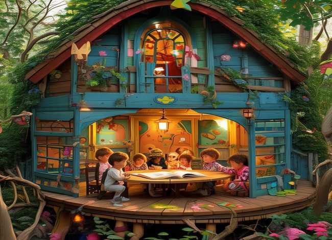 儿童想象篇树屋上故事;幼儿园树屋的故事 儿童想象篇树屋上故事;幼儿园树屋的故事