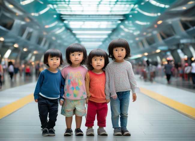 深圳一地铁站口3孩童无人陪；深圳地铁小男孩