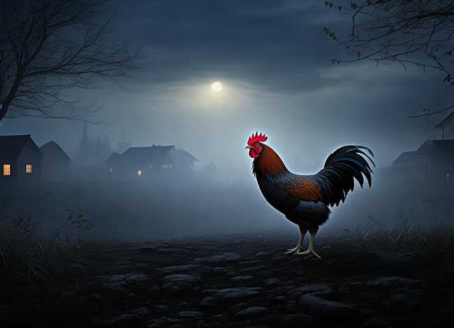 半夜鸡叫的故事原文 半夜鸡叫的故事原文与翻译