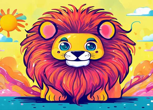 醒狮简笔画儿童画，醒狮绘画儿童简笔画