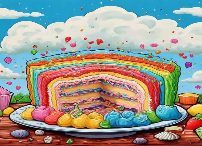 彩虹蛋糕绘本故事 彩虹蛋糕绘本故事带图片