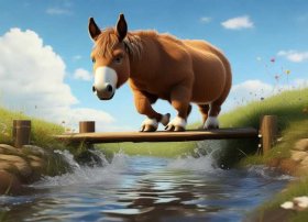 驴子过河的故事视频，驴子过河的故事视频播放