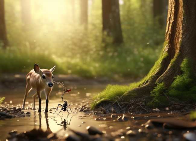 蚂蚁报恩民间故事，蚂蚁报恩的民间故事