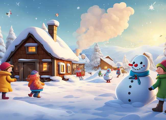 儿童故事《下雪了》（婴幼儿故事绘本《下雪了》）