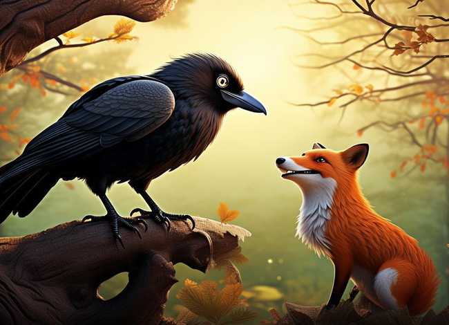 乌鸦与狐狸讲故事，乌鸦与狐狸讲故事视频