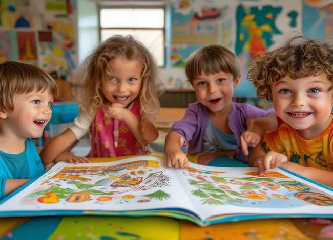 连环画故事幼儿园（幼儿园连环画故事图片 四张）