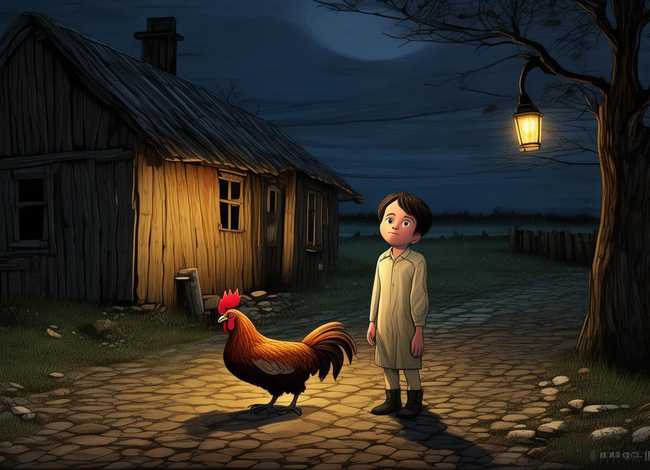 半夜鸡叫儿童故事ppt，半夜鸡叫故事文字版