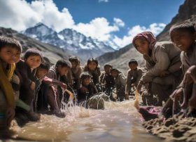 山区贫困儿童没水喝视频、贫困地区没水喝视频