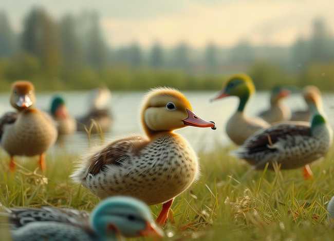 丑小鸭故事图片，丑小鸭故事图片配图没文字