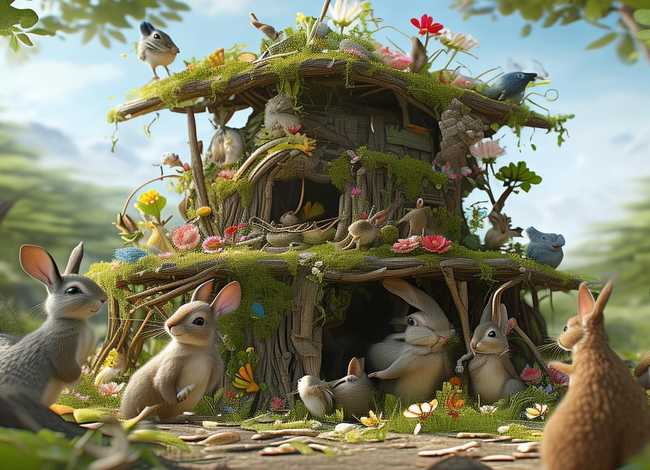 儿童故事小动物造房子；小动物造房子的故事