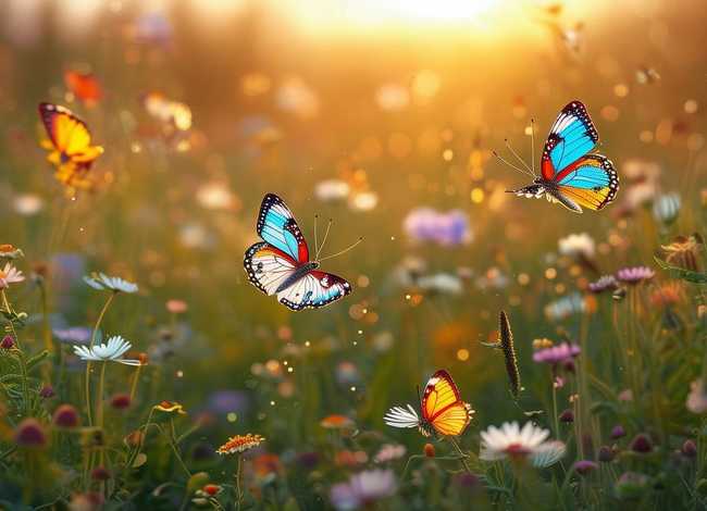 三只蝴蝶小故事；三只蝴蝶小故事图片