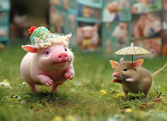 小猪和小老鼠的图片、小猪和小老鼠的图片大全