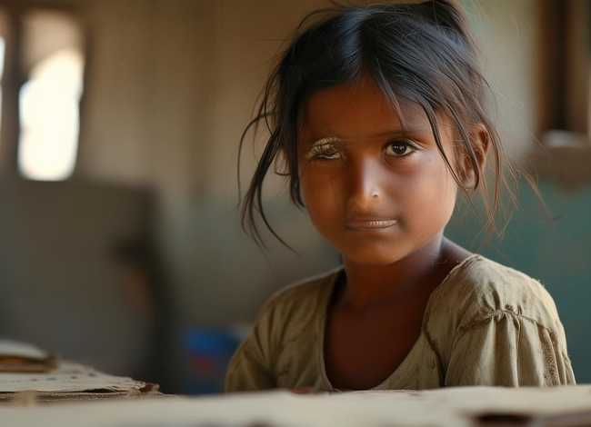 失学儿童图片 - 失学女孩图片