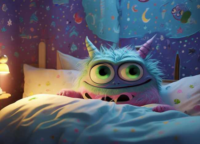 儿童绘本故事有声睡觉吧小怪物（睡觉去,小怪物绘本故事）