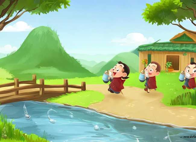 三个和尚挑水喝故事，三个和尚挑水喝故事儿歌