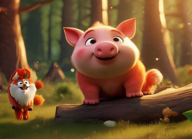 儿童童话故事小猪与狐狸（小猪与狐狸的故事）