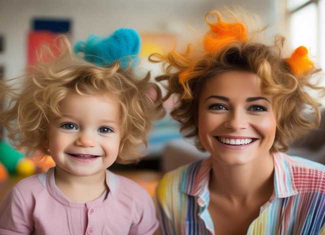 儿童亲子发型 儿童亲子发型图片