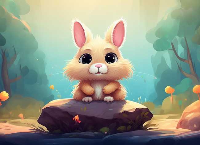 小兔子故事简笔画 - 小兔子故事简笔画图片