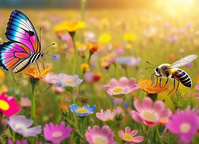 儿童故事小蝴蝶和小蜜蜂 小蜜蜂和蝴蝶的故事50字